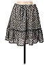 Dee Elly 100% Polyester Hearts Stars Polka Dots Animal Print Black Casual Skirt Size S - photo 1