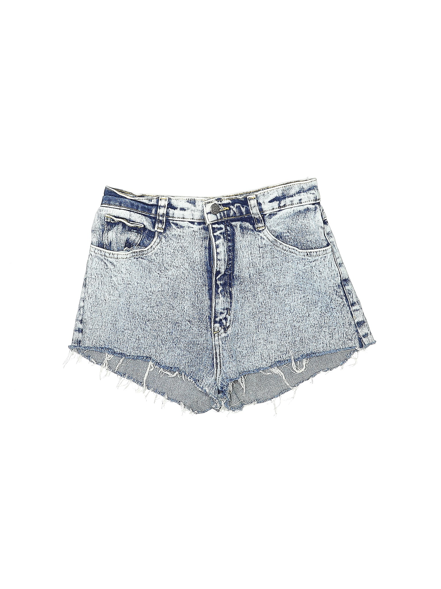 Watch L A Solid Blue Denim Shorts Size 12 48 Off Thredup