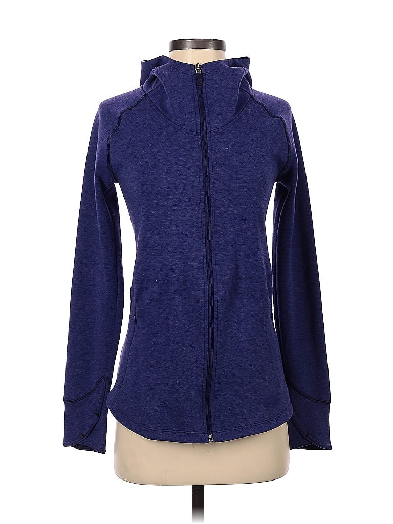 The North Face Solid Blue Zip Up Hoodie Size XS - 60% off | thredUP
