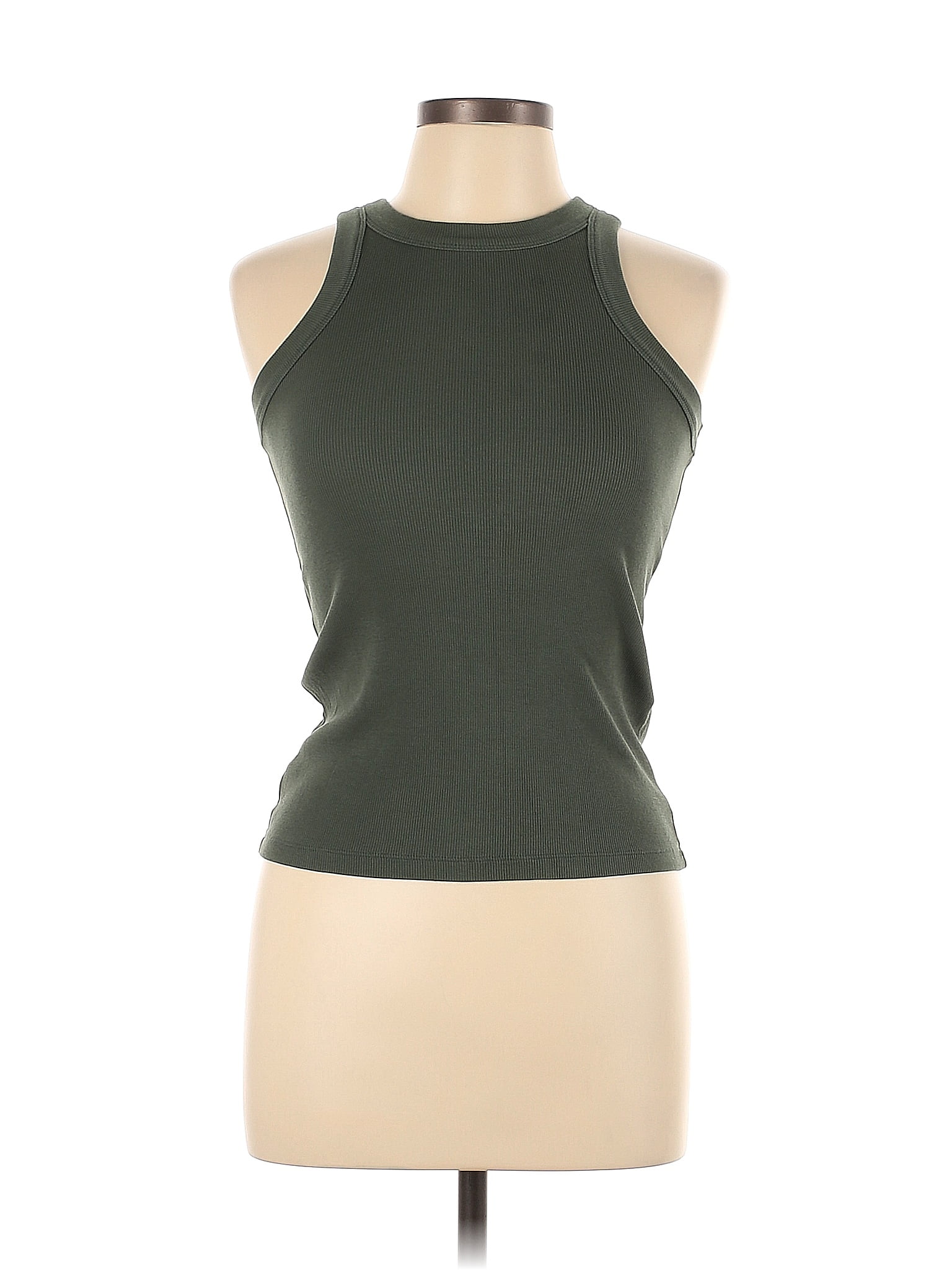 Ann Taylor Loft Solid Green Tank Top Size M 44 Off Thredup