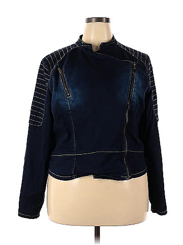 Ashley stewart cheap denim jacket