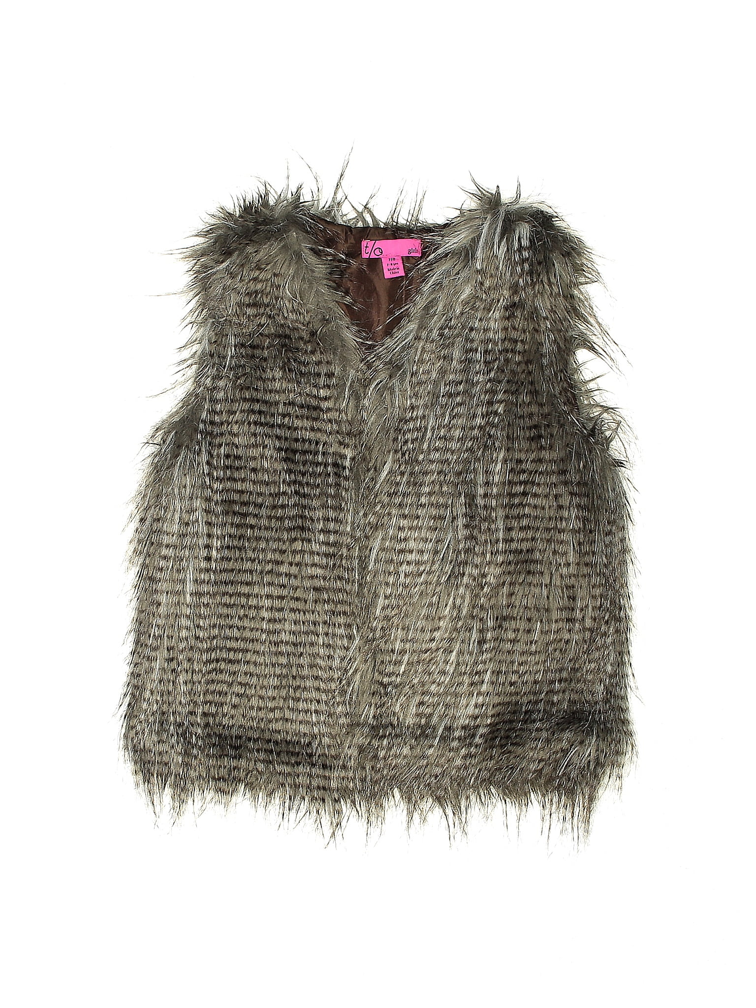 Jacket Faux Fur & Sherpa By Marled In Tan, Size: S main image 1