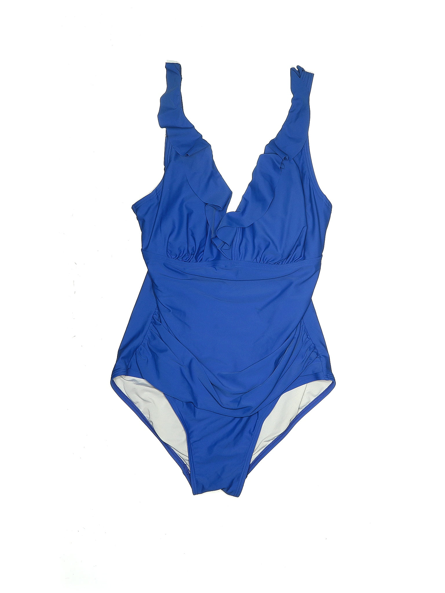 DKNY Solid Blue One Piece Swimsuit Size 14 - 79% off | thredUP