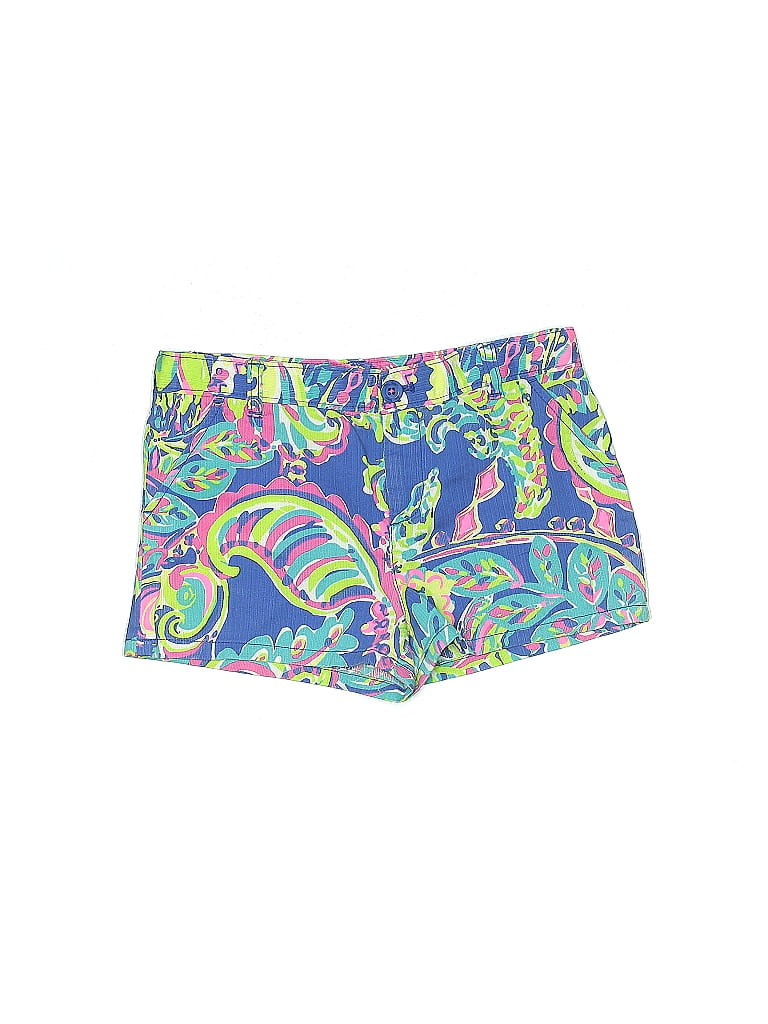 Lilly Pulitzer 100 Cotton Blue Shorts Size 12 36 Off Thredup