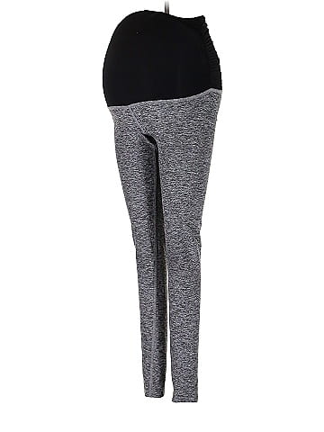 Beyond the Bump by Beyond Yoga Marled Gray Leggings Size M (Maternity) -  59% off