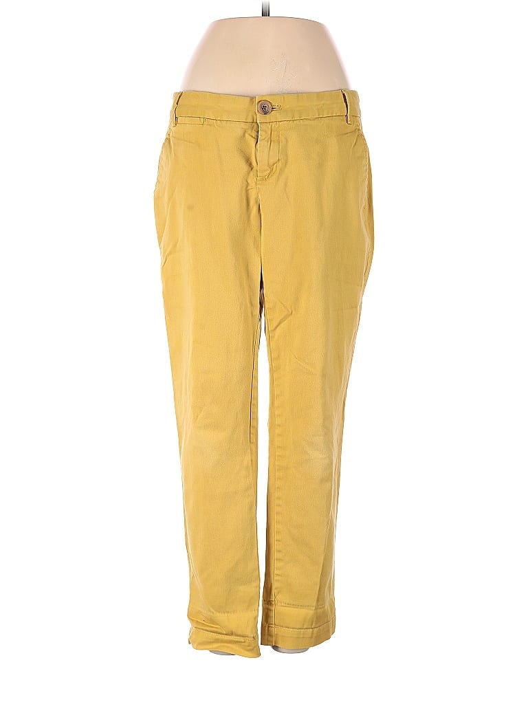 Banana Republic Solid Yellow Khakis Size 0 90 off ThredUp