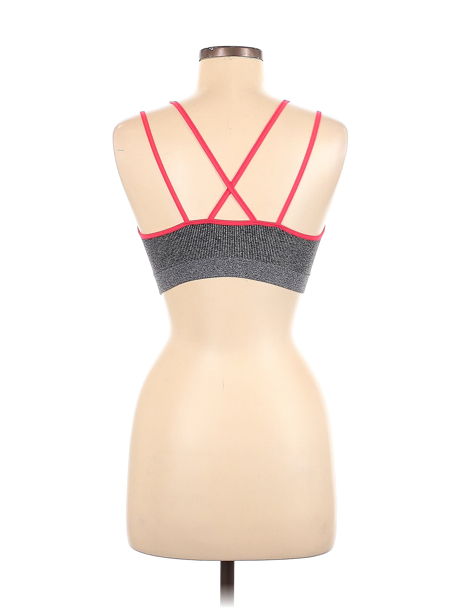 Bally Total Fitness Gray Sports Bra Size M - 57% off