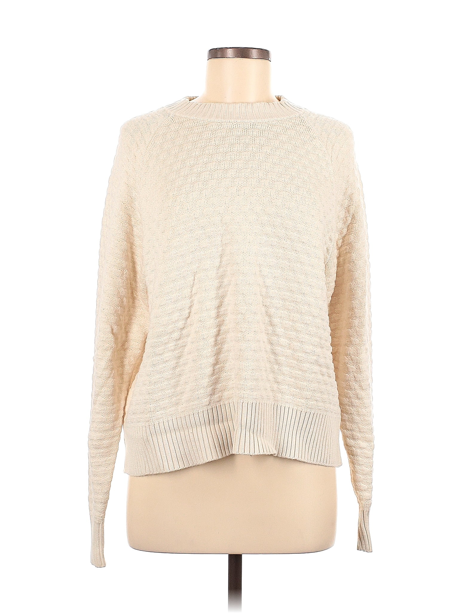 Lululemon Athletica Color Block Solid Ivory Pullover Sweater Size Med ...