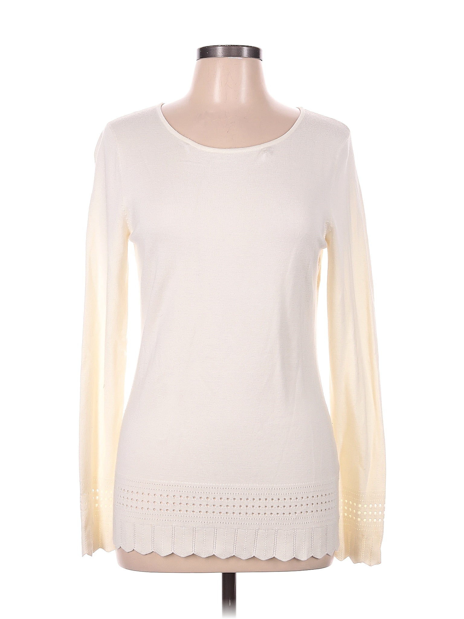 41Hawthorn Color Block Solid Ivory Pullover Sweater Size M - 67% off ...