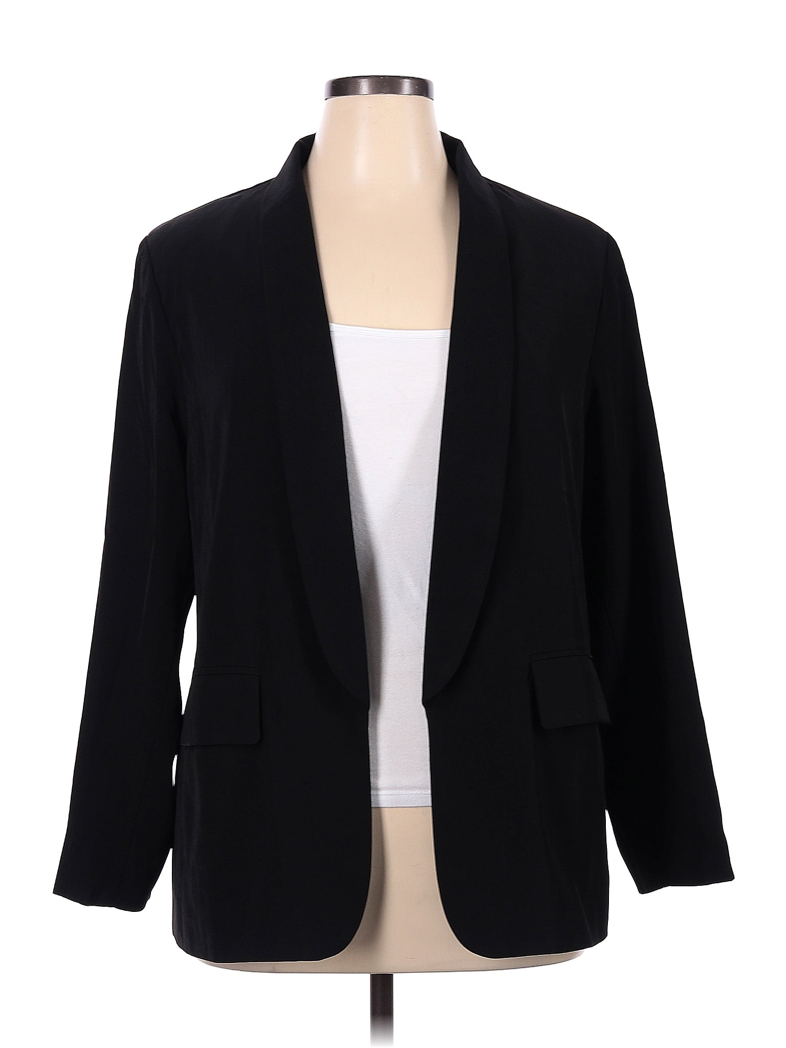 Assorted Brands Solid Black Blazer Size Xl 56 Off Thredup