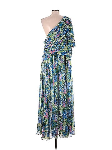 Floral One Shoulder Gown by Badgley Mischka for $115