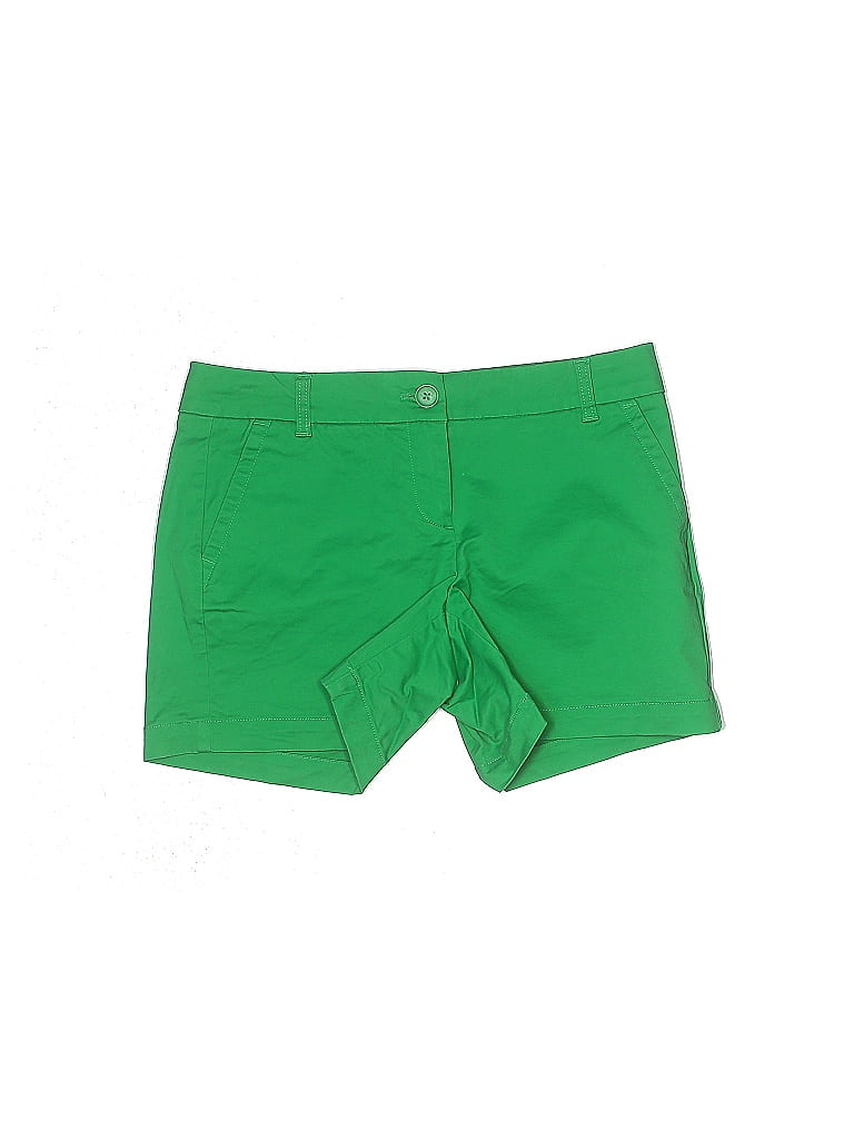 Crown & Ivy Solid Green Khaki Shorts Size 2 - 63% off | thredUP