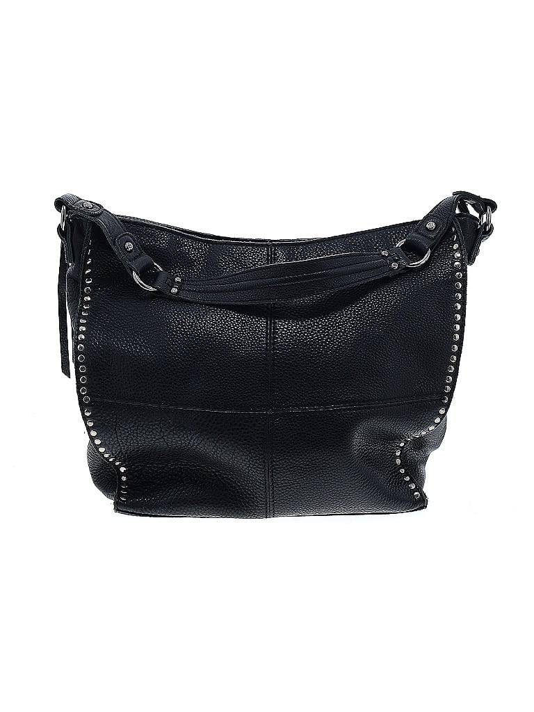 The Sak 100% Leather Solid Black Leather Shoulder Bag One Size - 47% ...