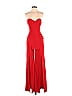 Bebe X Naven Solid Red Jumpsuit Size 2 - photo 1