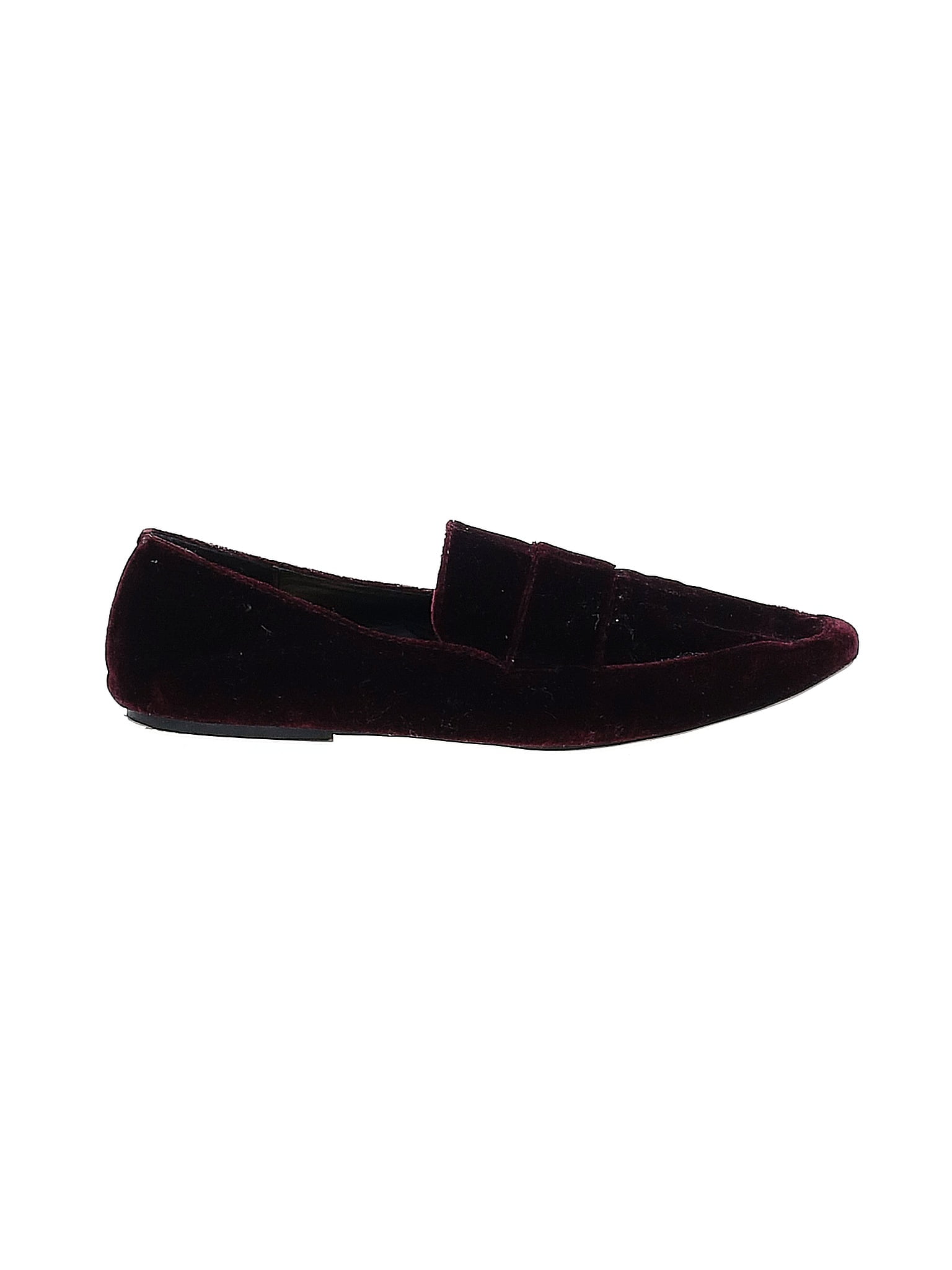 Zara Trf Solid Burgundy Flats Size 39 Eu 62 Off Thredup