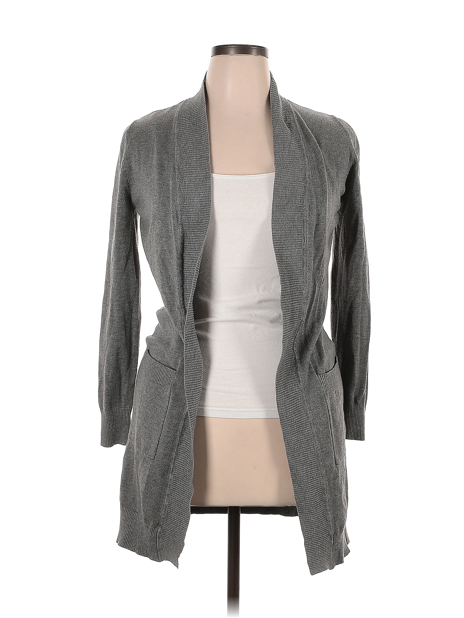 Cielo Color Block Gray Cardigan Size L - 75% off | thredUP