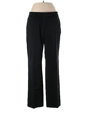 Dockers Solid Black Dress Pants Size 12 (Petite) - 67% off