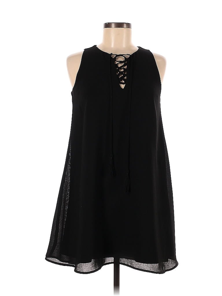 Pre-owned Naked Zebra Casual Dress In Black