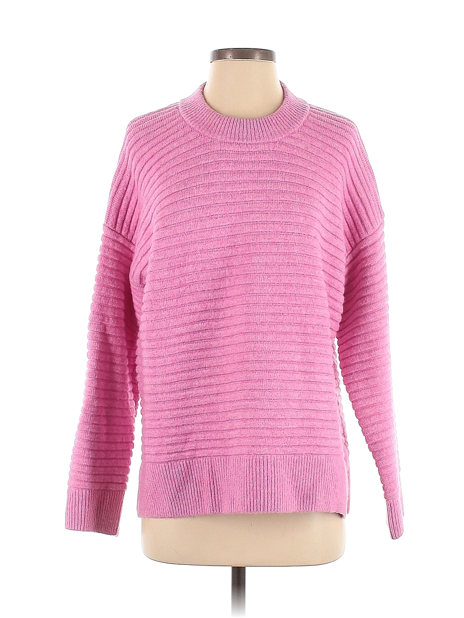 Madewell Color Block Pink Pullover Sweater Size S - 65% off | thredUP