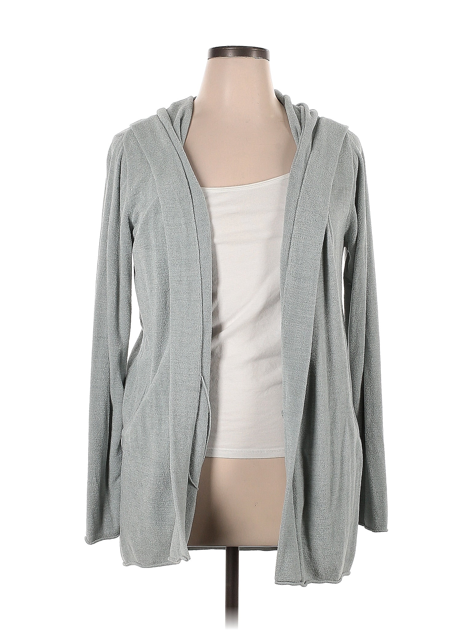 Barefoot Dreams Color Block Solid Gray Cardigan Size XL - 55% off | thredUP