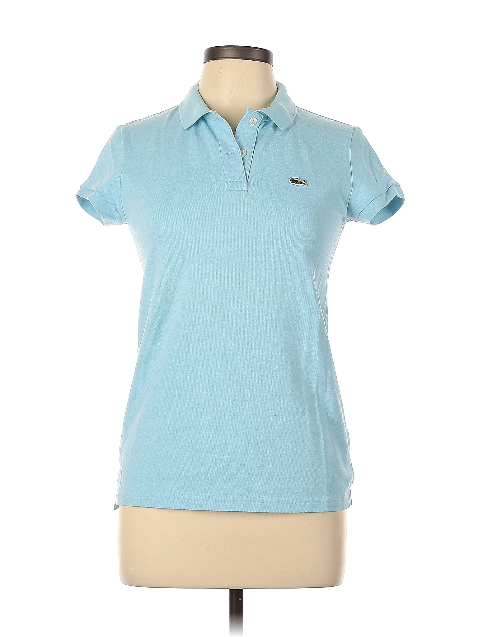 Lacoste Blue Short Sleeve Polo Size 42 Eu 72 Off Thredup