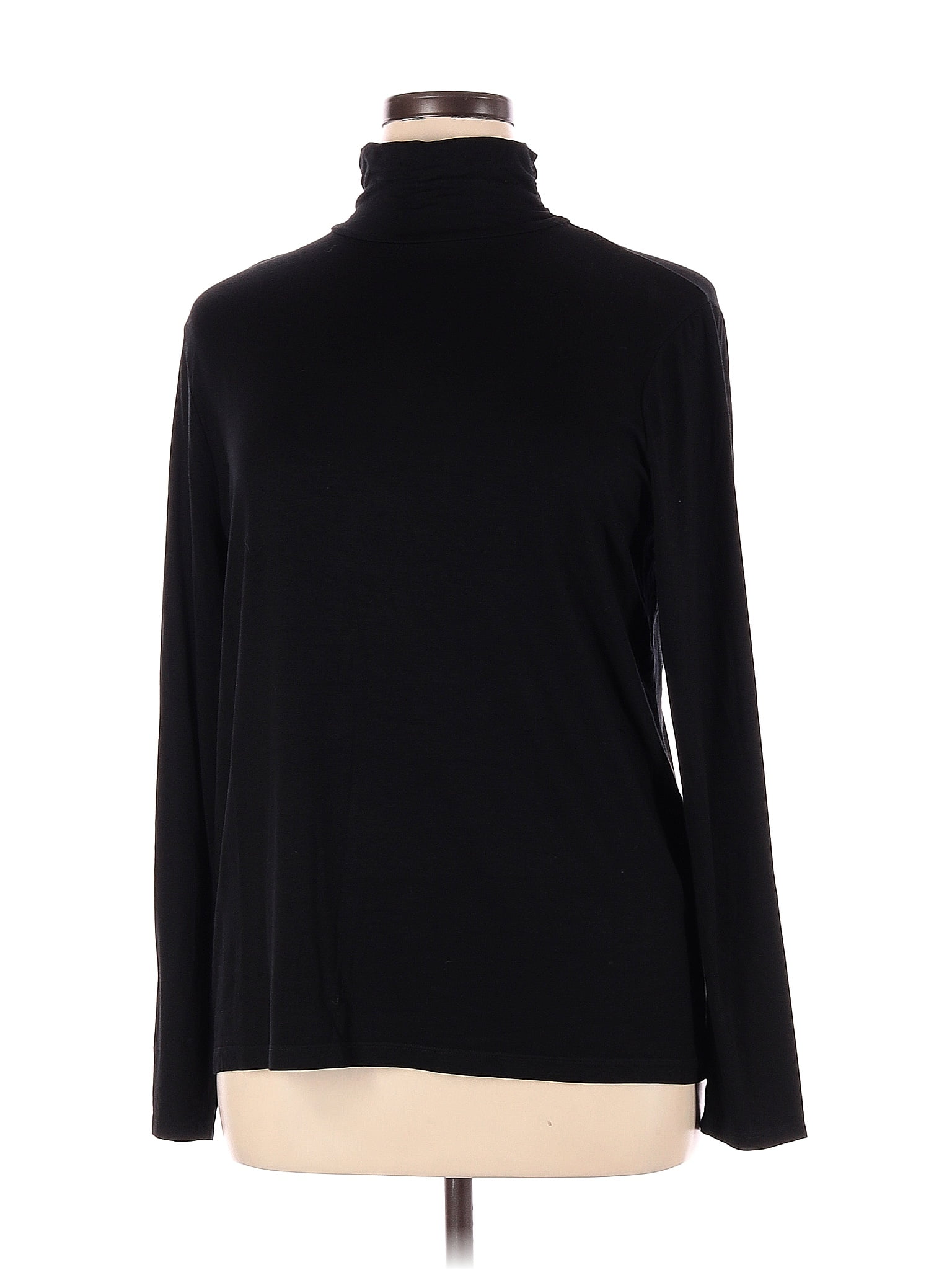 Chico's Solid Black Long Sleeve Turtleneck Size XL (3) - 68% off | thredUP