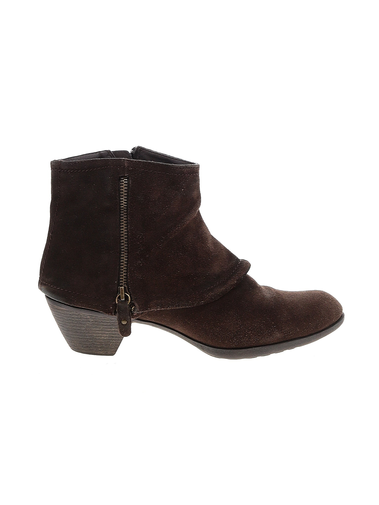 Kelly & Katie Solid Brown Ankle Boots Size 9 - 51% off | thredUP