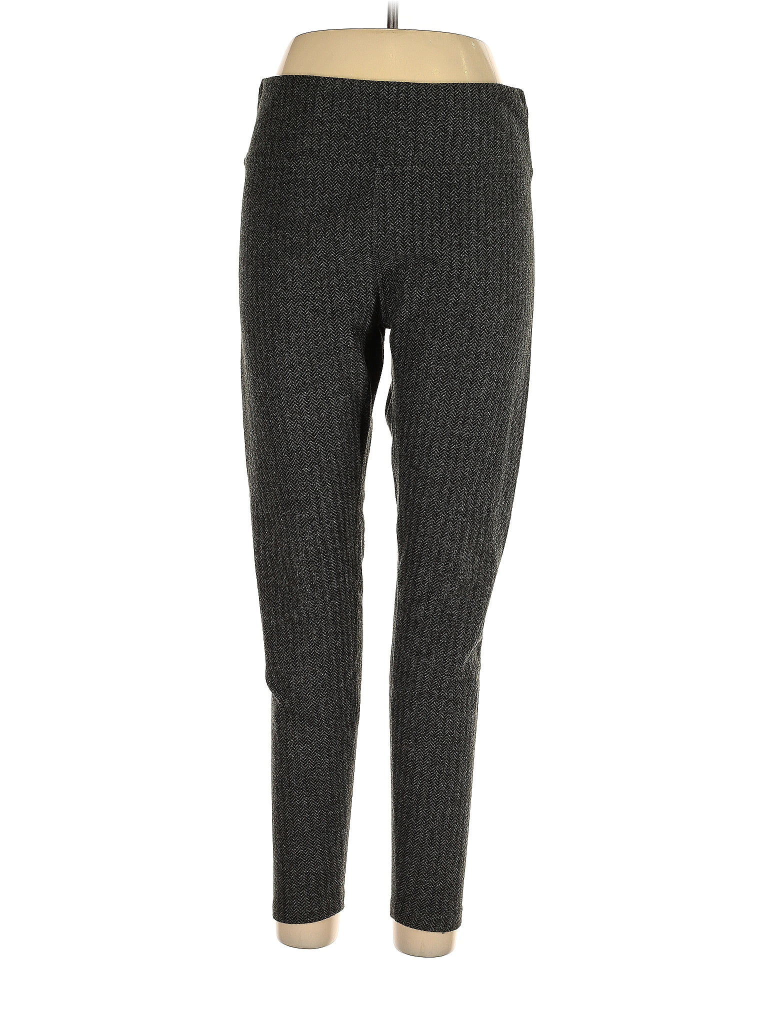 Lou & Grey Leopard Print Black Gray Dress Pants Size L - 69% off | thredUP