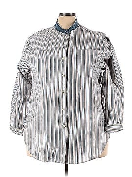 Solutions 3/4 Sleeve Button-Down Shirt (view 1)