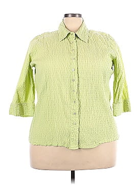 Denim Co 3/4 Sleeve Button-Down Shirt (view 1)