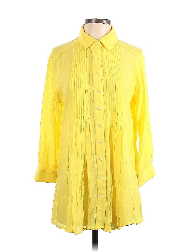 Alfani Yellow Long Sleeve Button Down Shirt Size S 69 Off Thredup