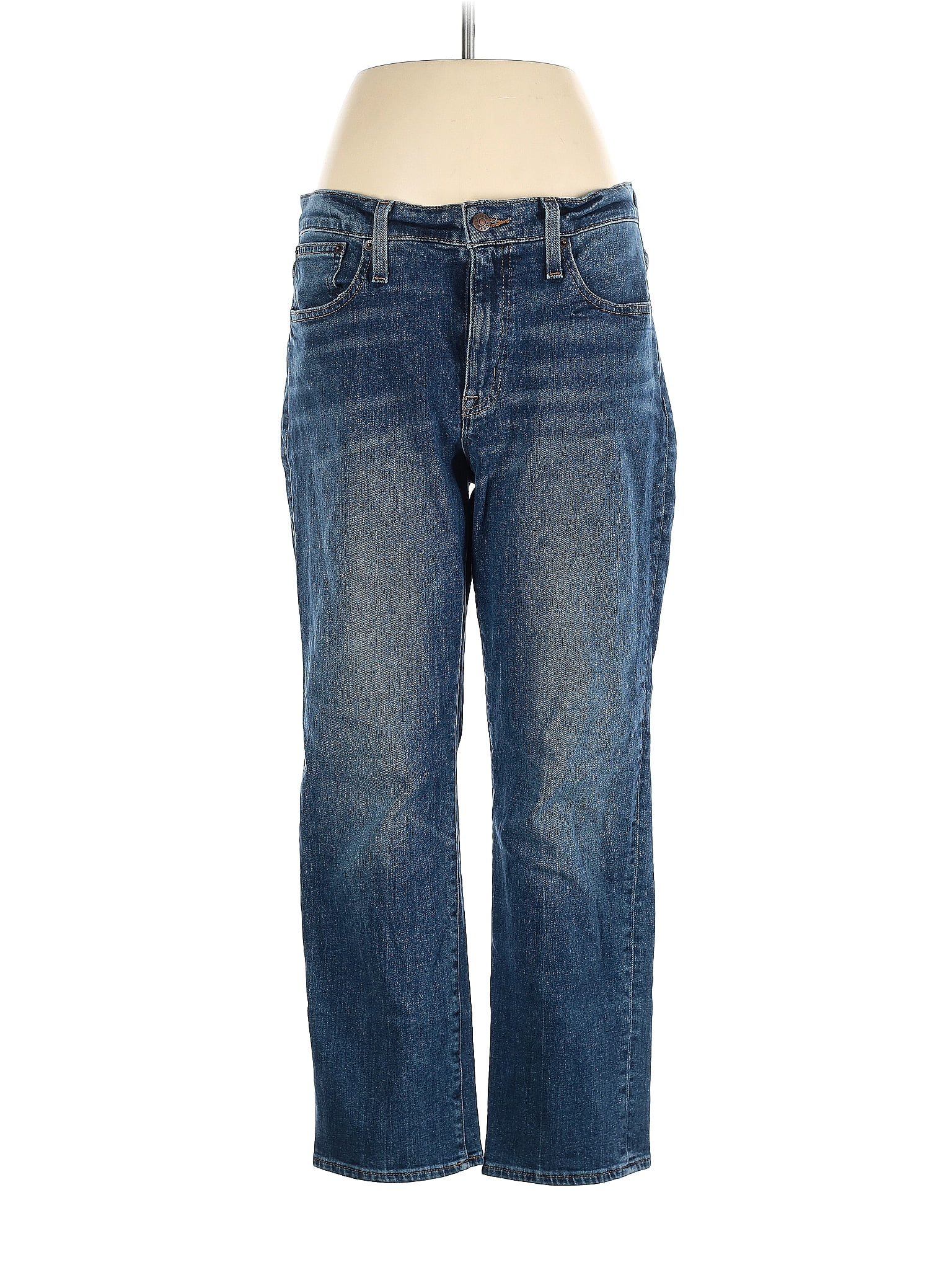 J.Crew Factory Store Solid Blue Jeans 29 Waist - 71% off | thredUP