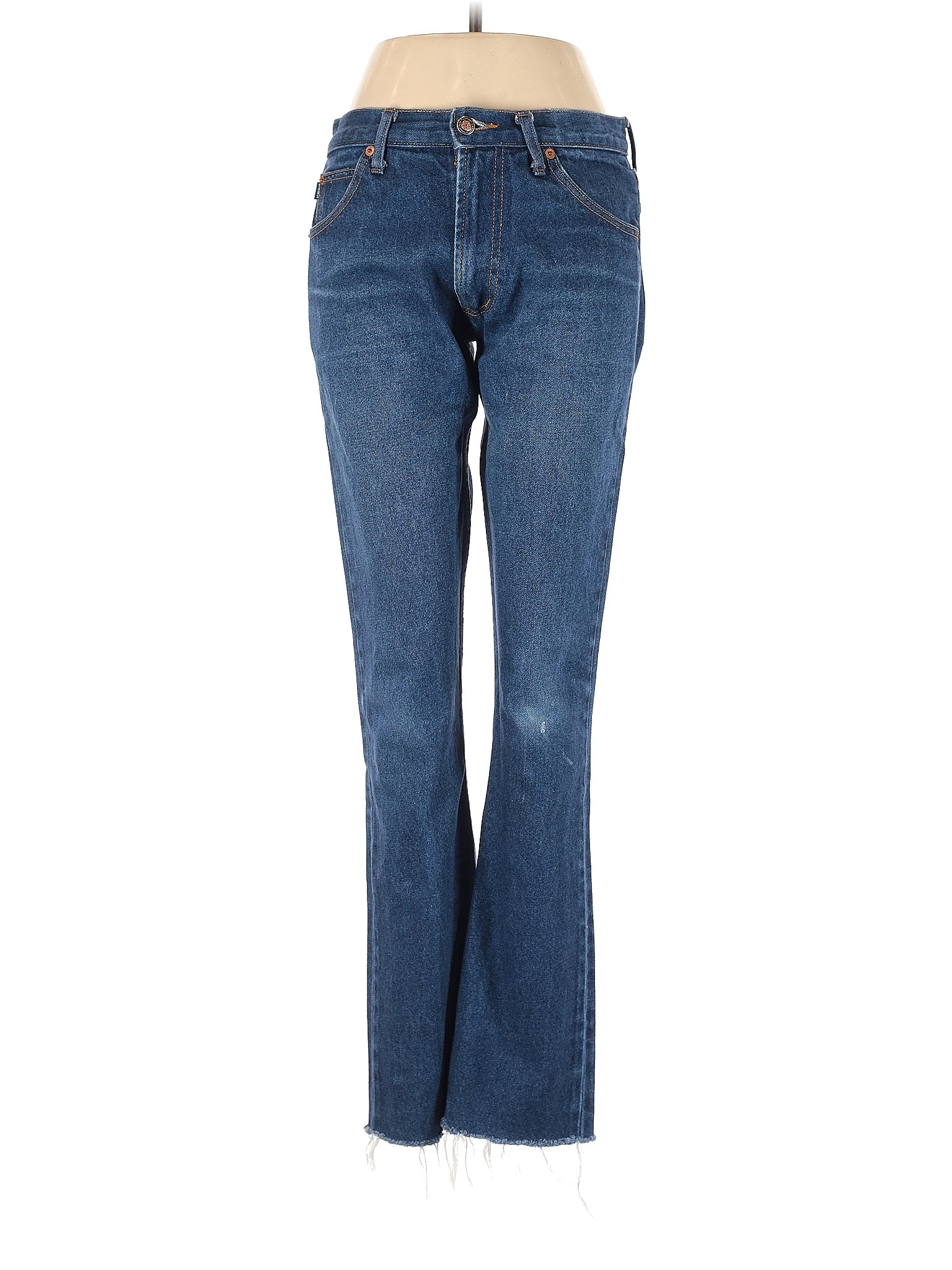 Earl Jean 100% Cotton Solid Blue Jeans Size 8 - 68% off | thredUP