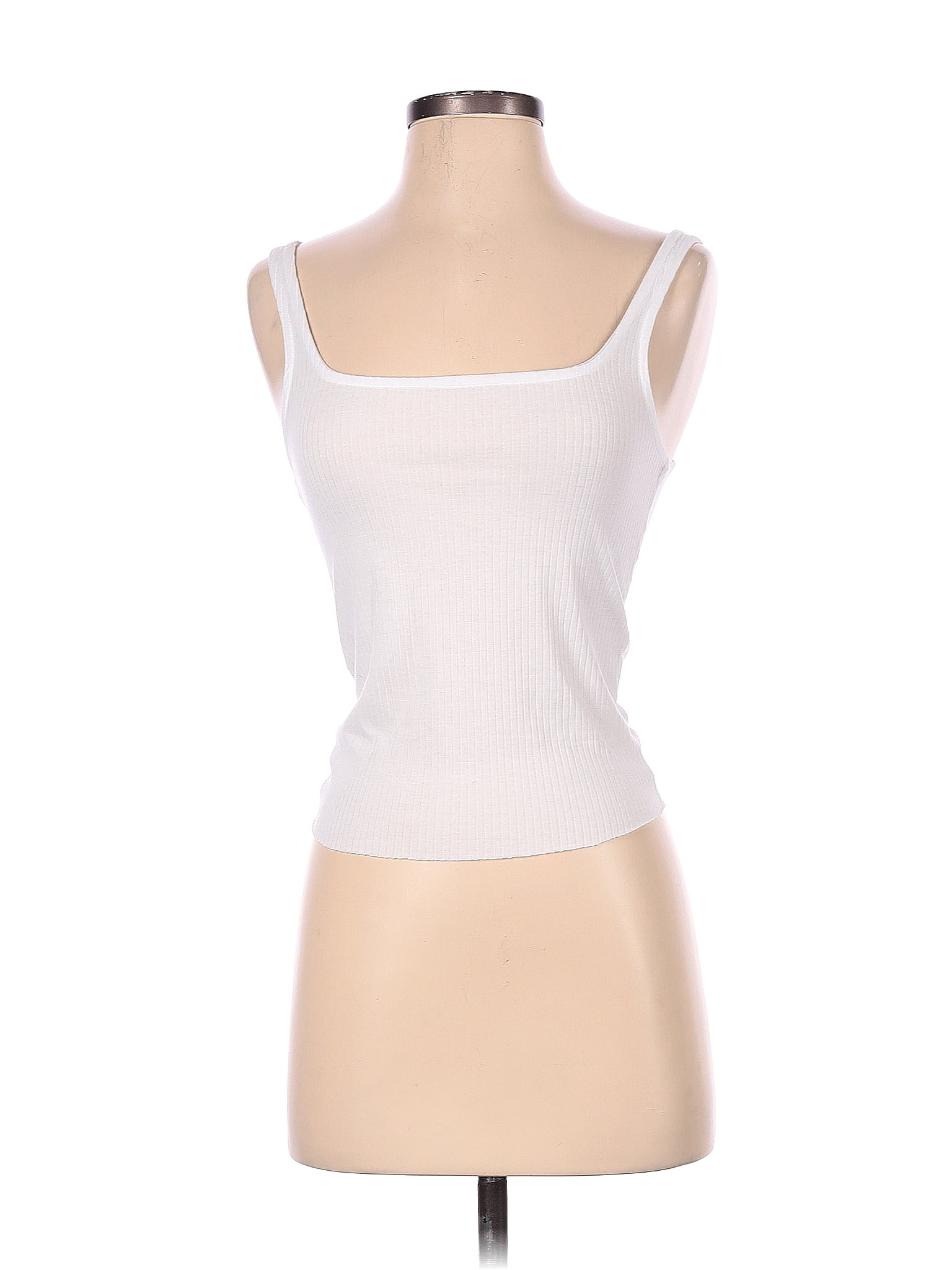 Fashion Nova Solid White Tank Top Size S 30 off thredUP