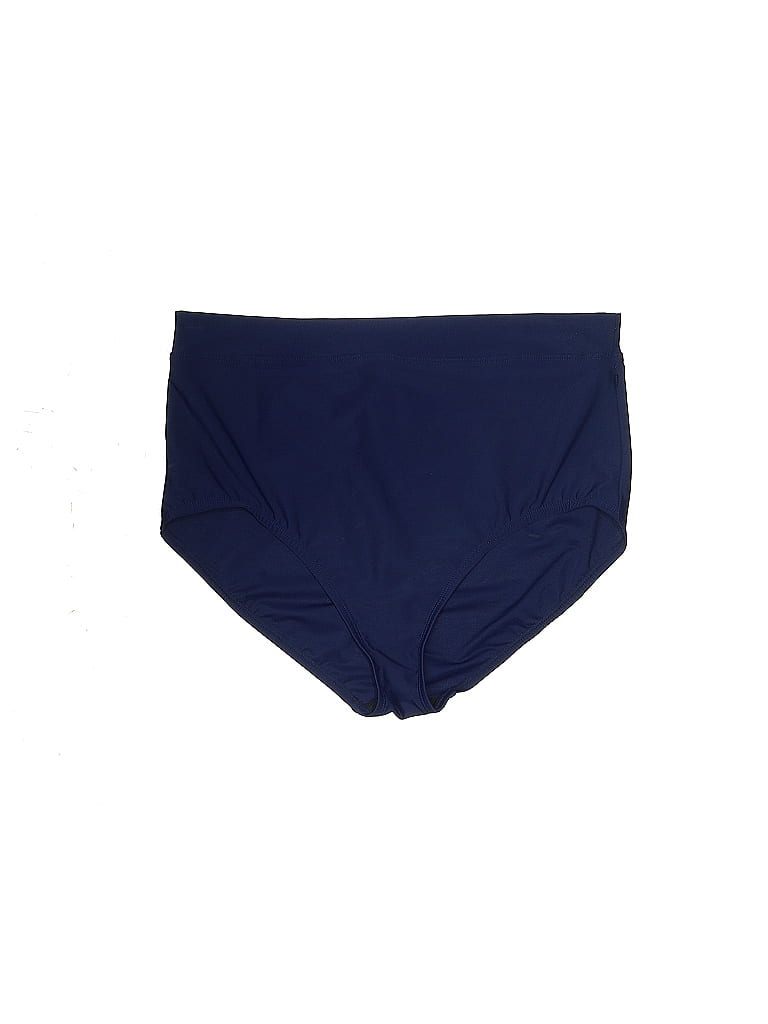 Lands' End Solid Navy Blue Swimsuit Bottoms Size 12 64 off thredUP