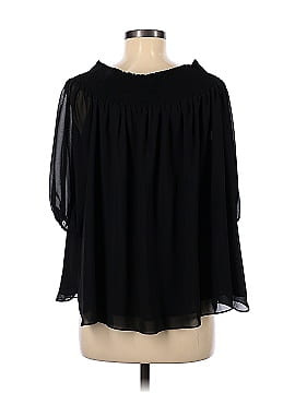 Ann Taylor LOFT Chiffon Off the Shoulder Top (view 2)