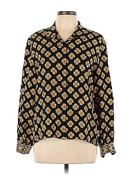 Maggy London Long Sleeve Silk Top (view 1)