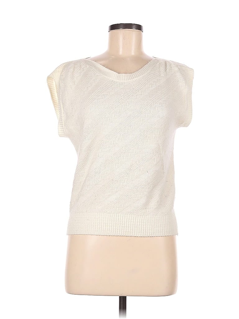 Pre-owned Assorted Brands Sweater Vest In White