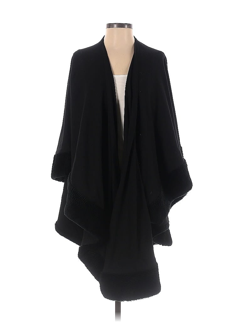 Adrienne Landau 100% Wool Black Wrap Size M - 85% off | thredUP