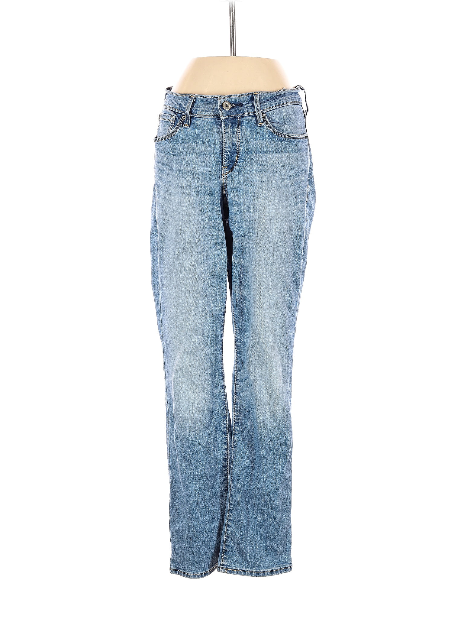 Denizen from Levi's Solid Blue Jeans 27 Waist - 50% off | thredUP