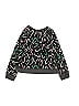 Gap 100% Polyester Snake Print Acid Wash Print Graphic Paint Splatter Print Black Pullover Sweater Size 14 - 16 - photo 2