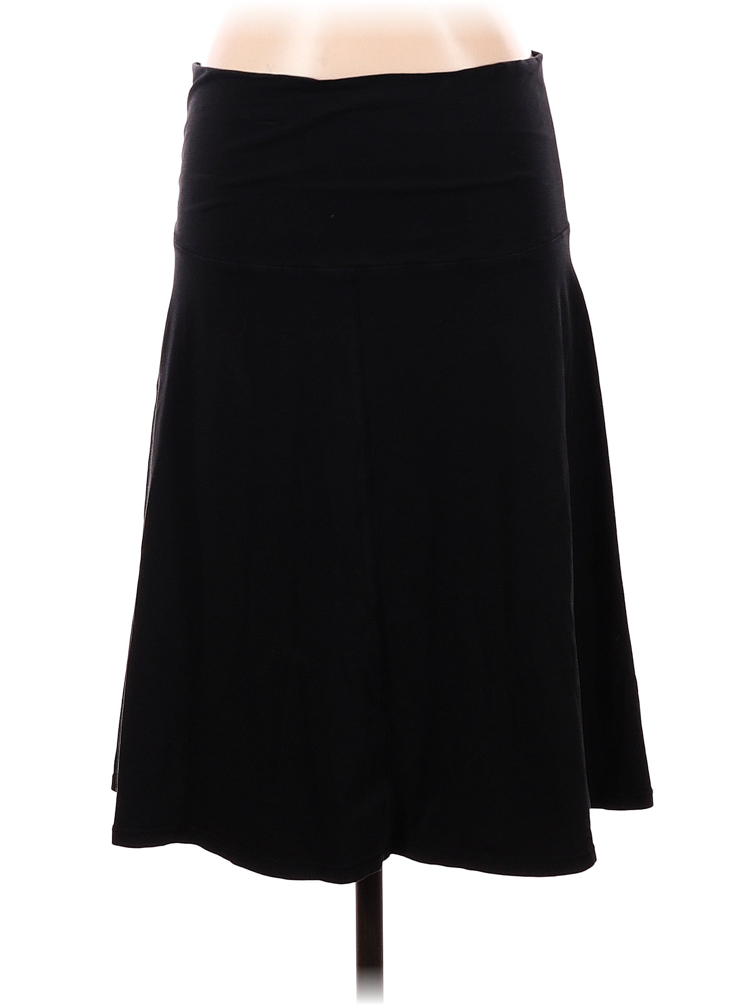 Lilla P Solid Black Casual Skirt Size S - 78% off | thredUP