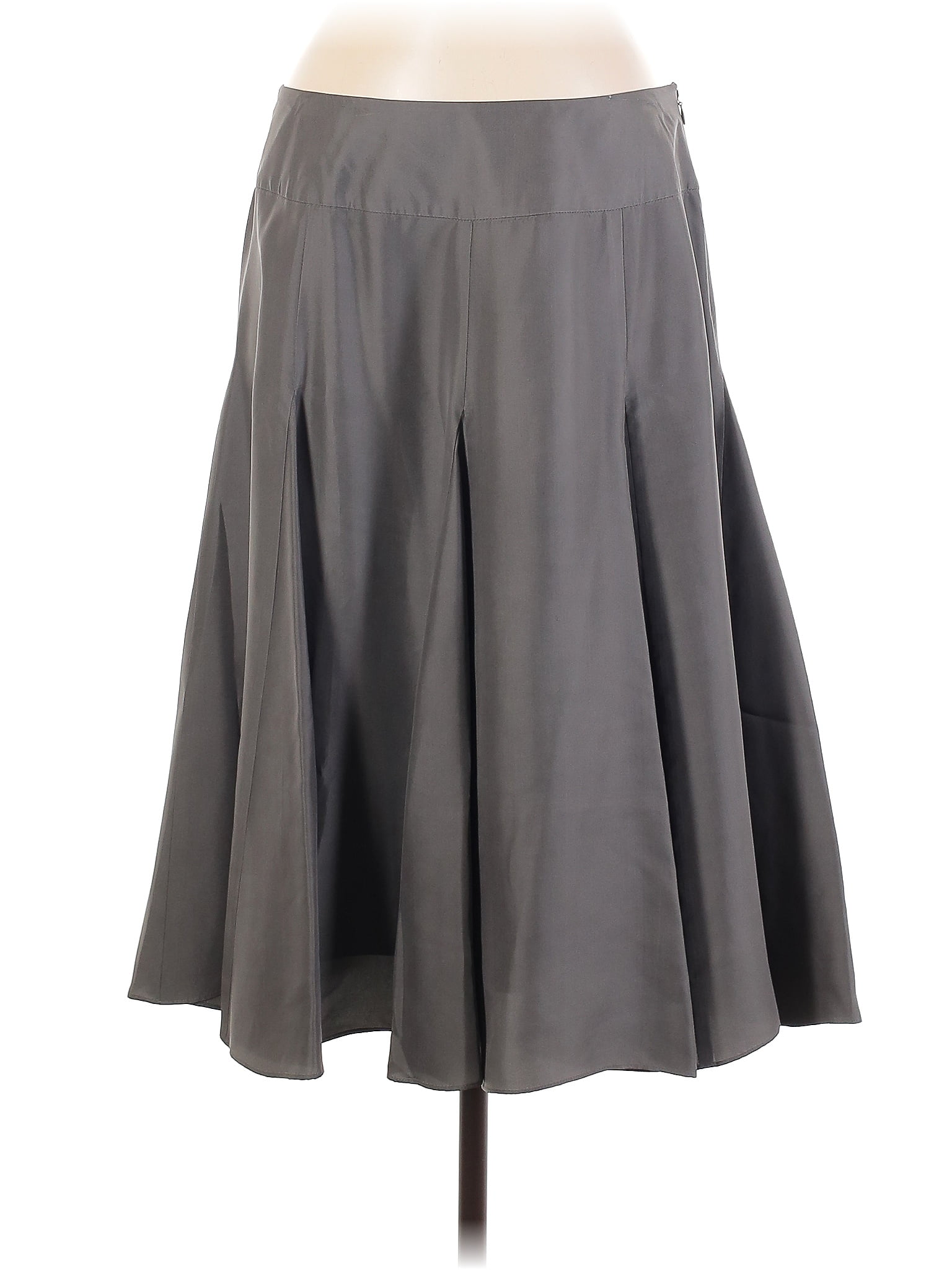 Sundance 100% Silk Solid Gray Silk Skirt Size 8 - 81% off | thredUP