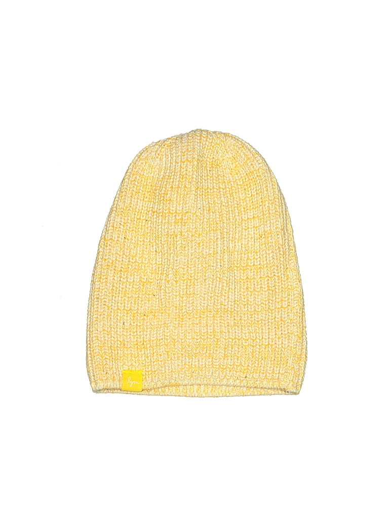 Assorted Brands Solid Yellow Beanie One Size 56 off thredUP