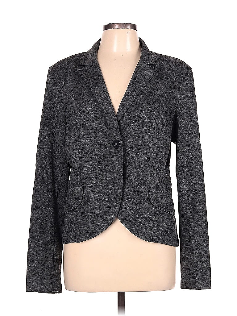 Cabi Solid Gray Blazer Size 12 74 Off Thredup