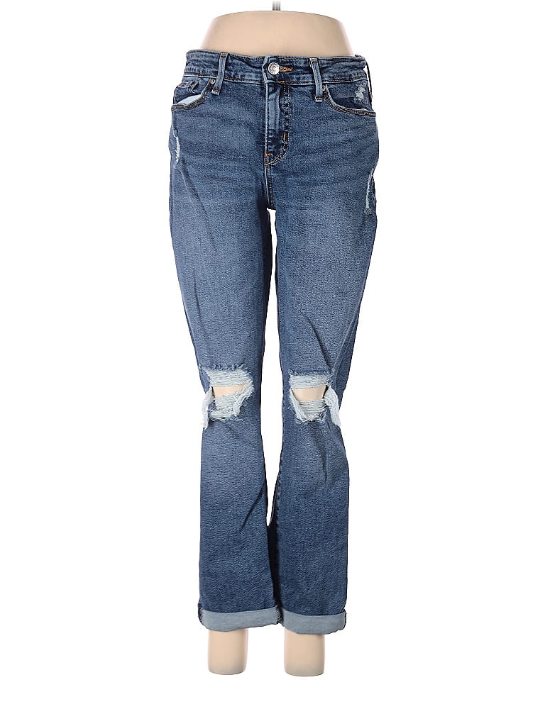 Denizen from Levi's Solid Blue Jeans Size 8 46 off thredUP