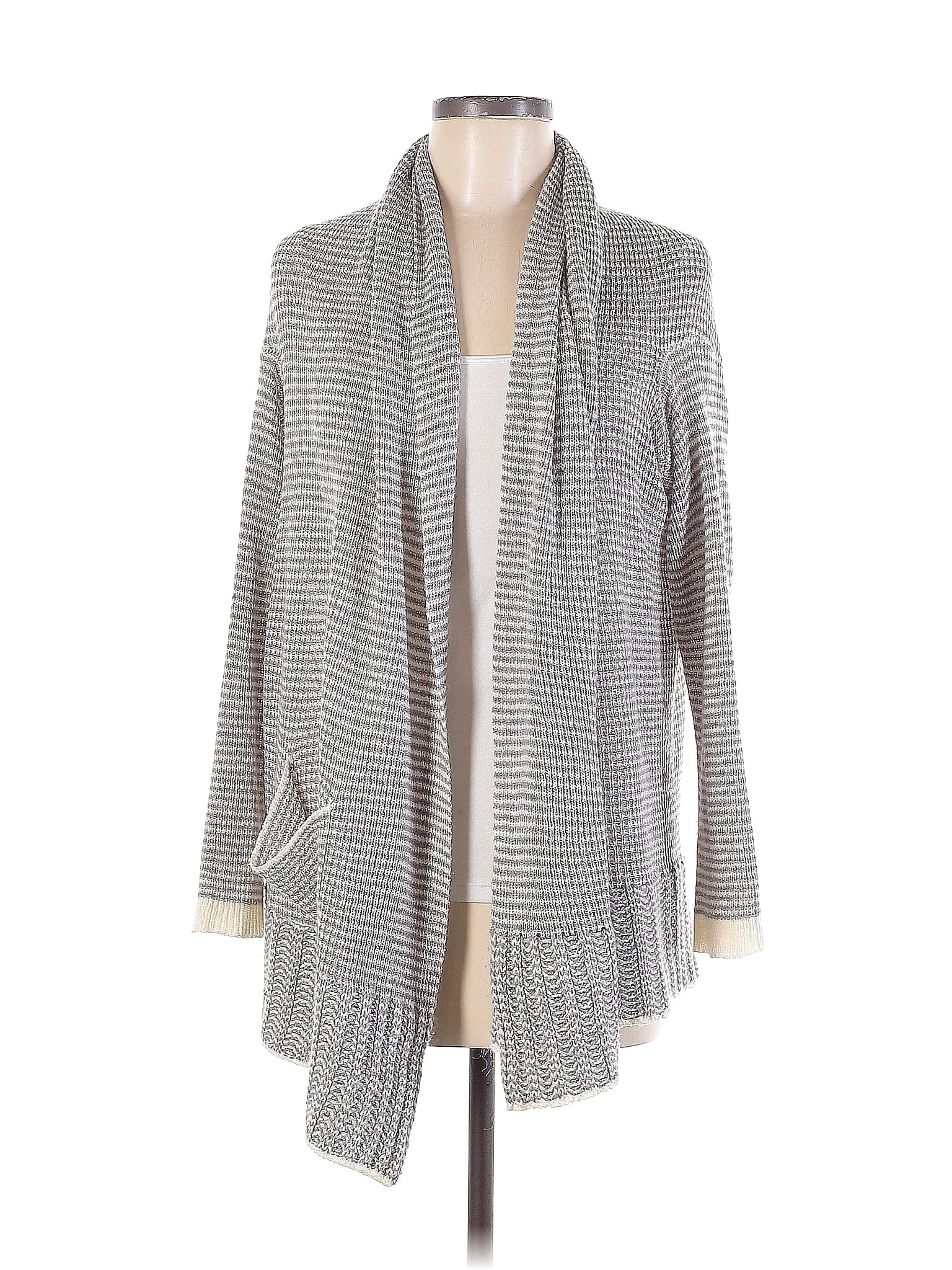 Knox Rose 100% Acrylic Color Block Gray Cardigan Size M - 31% off | thredUP