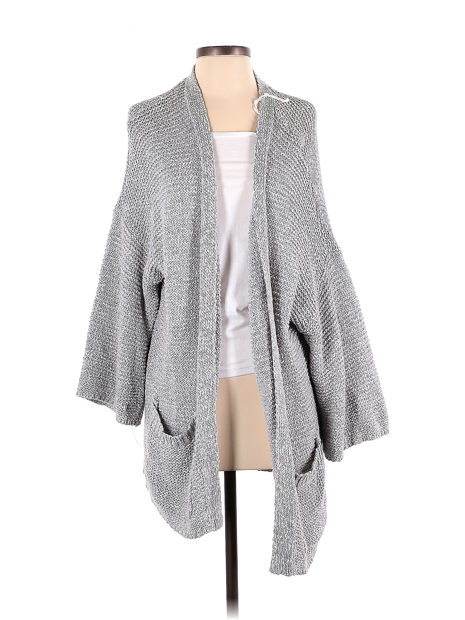 Aerie Color Block Gray Cardigan Size M - 59% off | thredUP