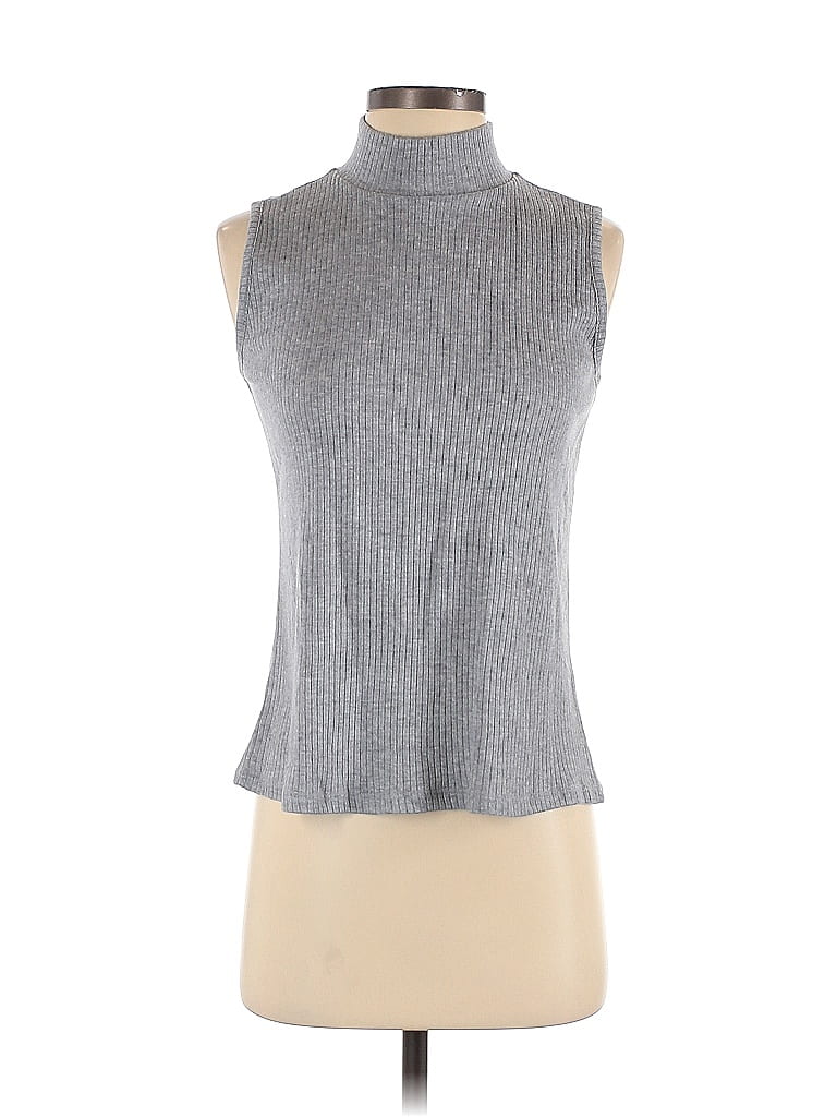 Kim & Cami Color Block Gray Turtleneck Sweater Size S - 47% off | thredUP