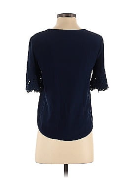 Draper James Short Sleeve Silk Top (view 2)